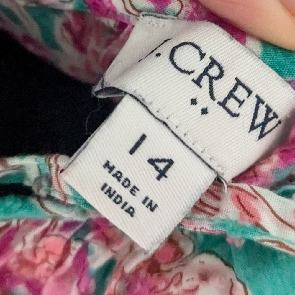 J Crew Floral Ruffle Midi Swiss Dot Dress - Picture 5 of 8